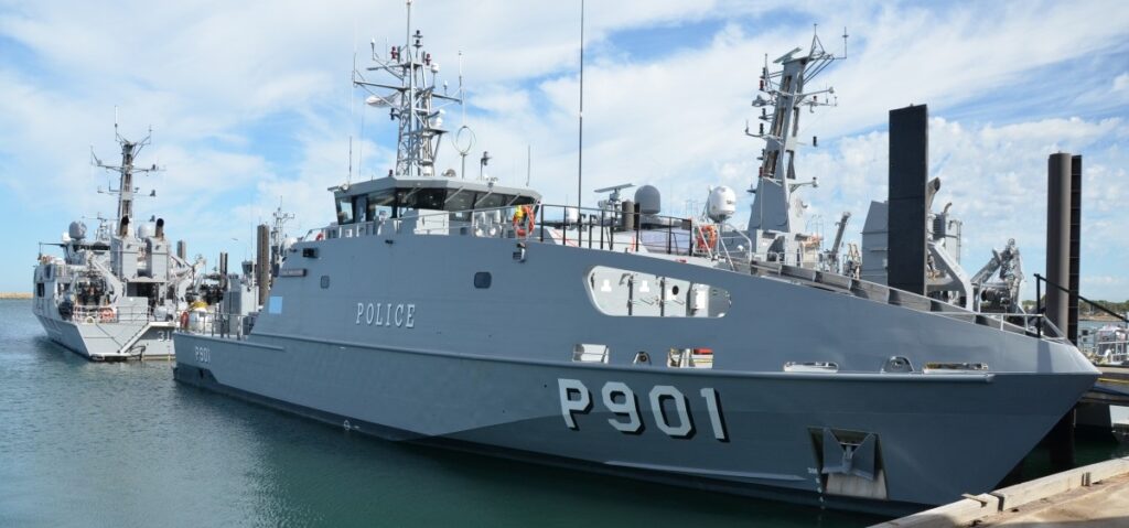 Australian Defence Offshore Patrol Vessel Platework Blasting & Painting services